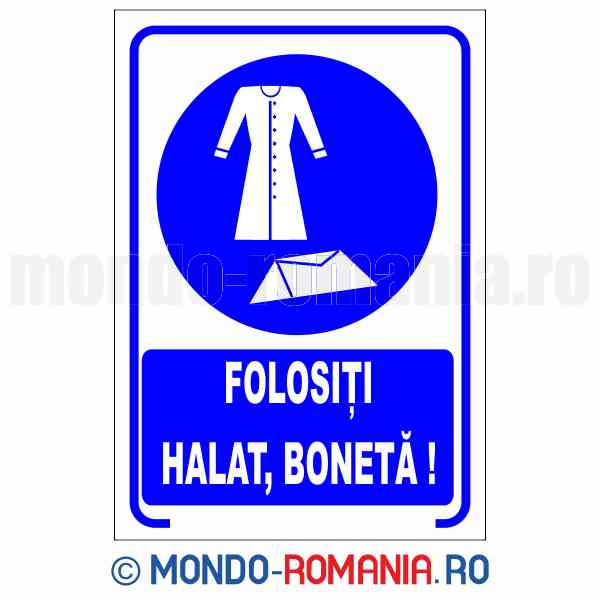 FOLOSITI HALAT, BONETA - indicator de securitate de obligativitate pentru protectia muncii